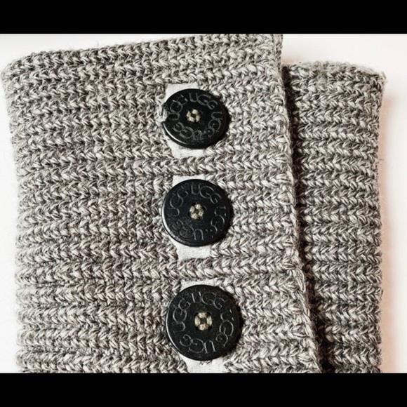 UGG Grey/Gray Cardy Knit Boot 7 - Picture 4 of 8
